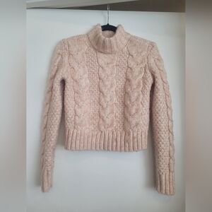 American Eagle Wool Blend Cable Knit Sweater Size XXS